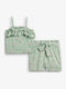 Kids' Set with Shorts Summer 2pcs Green