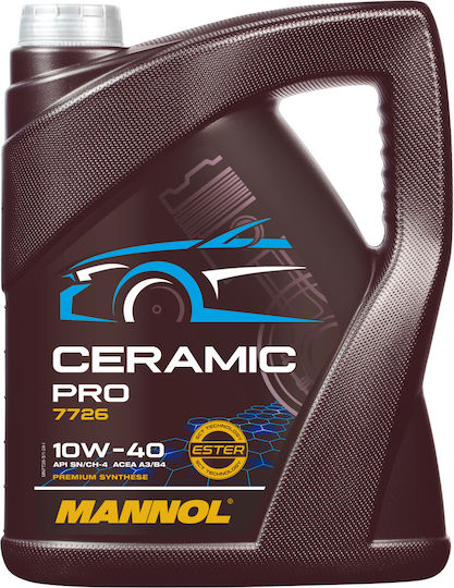 Mannol Ceramic Pro 7726 Синтетичен Масло за Автомобили 10W-40 4лт