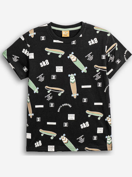 Kinder-T-Shirt Schwarz