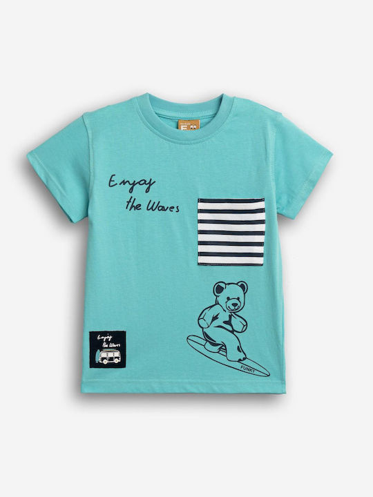 Funky T-shirt Τιρκουάζ