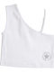 Kids' Crop Top Sleeveless White
