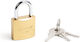 Handy Bronze Padlock Brass with Key 32mm 3pcs
