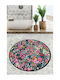 UnicUtil Antiderapant Covoraș de Baie Rotund 359CHL4597 Multicolor Φ120cm