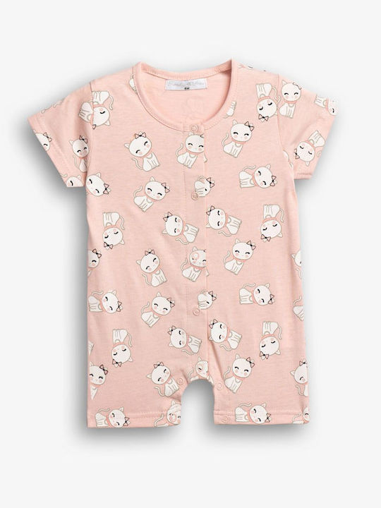 Funky Babystrampler Kurzärmelig Rosa