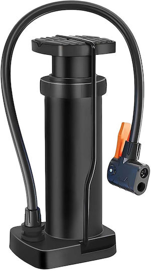 Avizar Mini Manuelle Fußluftpumpe 17 Cm Tragbar Vielseitig Praktisch Schwarz