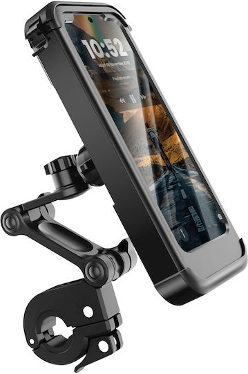 Avizar Bike Motorcycle Phone Support Waterproof Touch-sensitive Full Case Black