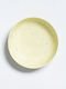 Egg Back Home New Party Pasta Teller Nudeln Keramik Gelb mit Durchmesser 21cm