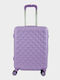 My Choice Cabin Travel Suitcase Hard Purple with 4 Wheels