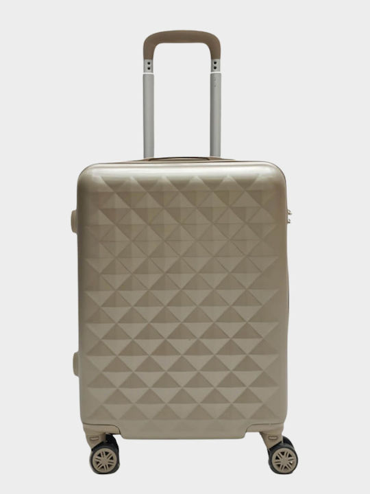 My Choice Cabin Hard Travel Suitcase Gold with 4 Wheels