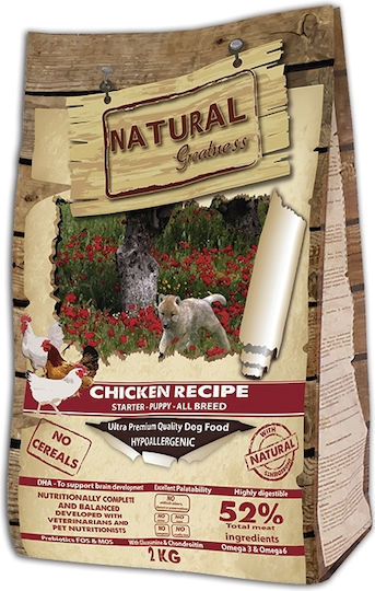 Natural Greatness Recipe 2kg Dry Food for Small & Medium Breed Puppies with Chicken, Meat, Potatoes, Salmon and Liver
