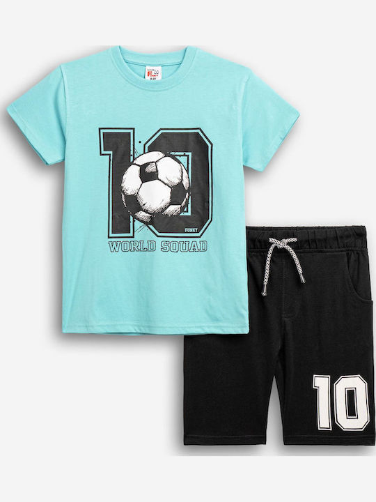 Kids' Set with Shorts Summer 2pcs Black