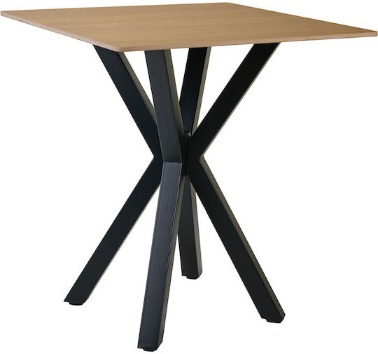 Alberto Küchentisch Schwarz 70x70x76cm Alberto Küchentisch Schwarz 70x70x76cm
