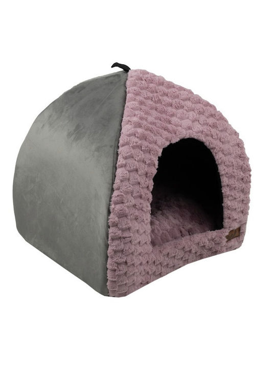 Woofmoda Κρεβάτι Σκύλου Σπιτάκι Ροζ 52x42εκ.