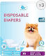 3 X 12 Bucăți Clean Pets Scutece Pentru Cățele Foarte Mici Xs 23-36 Cm