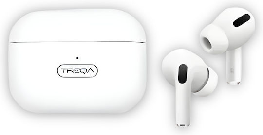 Treqa In-ear Bluetooth Handsfree Earphones with Sweat Resistance and Charging Case White