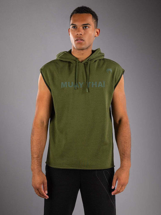 Φούτερ με Κουκούλα Military Green
