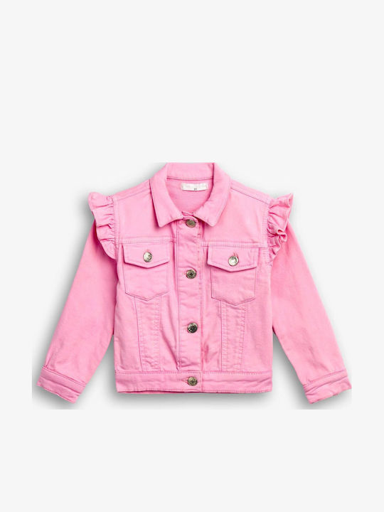 Funky Kinder Denim Jacke Rosa