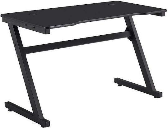 Spielbüro Holz Black mit Metallbeinen 120x60cm