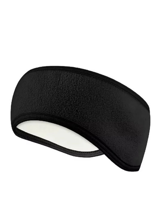 Unisex Fleece Earmuff Knitted in Black color