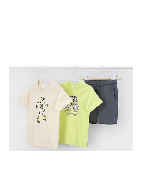 Mayoral Kids' Set with Pants Summer 3pcs Yellow