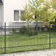 vidaXL Material pentru Împrejmuire Grădină din Oțel 200x150x150buc 1buc Black
