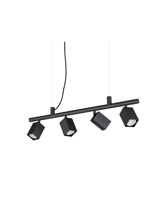 Ideal Lux Sp4 Square Hängelampe Schwarz