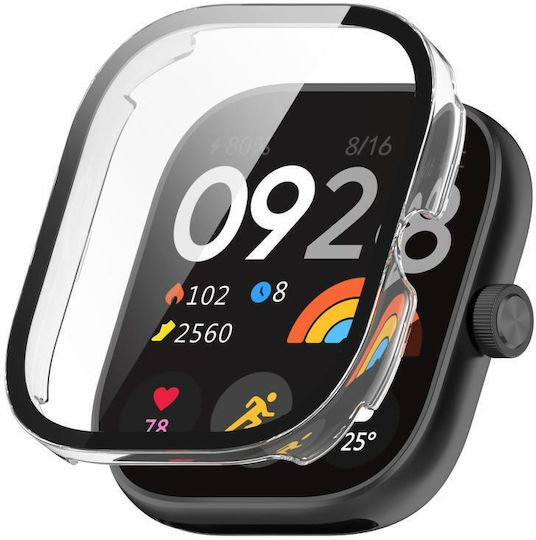 Redmi Watch 4 Xdfind Gehärtete Folie Integrierter Pc Watch Schutzcover Transparent Weiß