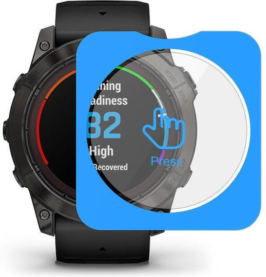 Garmin Fenix 7x Pro Full-screen Anti-fingerprint Hd Positioning Easy Installation Watch Tempered Glass Film