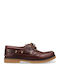 Leder Herren Mokassins in Burgundisch Farbe