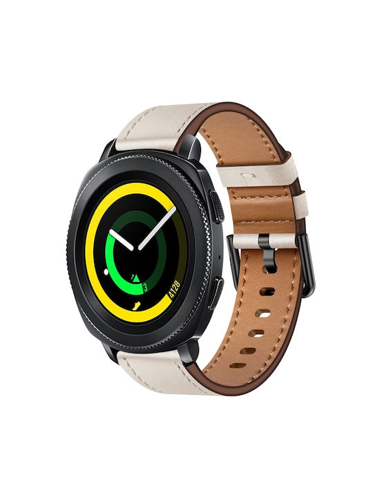 Samsung Galaxy Gear Sport 20mm Sx Connector Metal Button Switch Leather Watch Band Starlight Samsung Galaxy Gear Sport 20mm Sx Connector Metal Button Switch Leather Watch Band Starlight