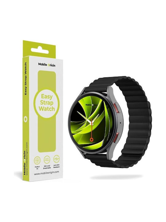 Mobile Origin Easy Strap Magnetic Watch 20mm Black Mo-esm20-blk