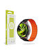 Mobile Origin Einfaches Tragbare Bänder Magnetischer Uhren 22mm Schwarz Orange Mo-esm22-blk-org