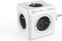 Allocacoc Original PowerCube 5 Θέσεων Γκρι