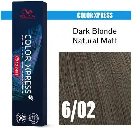 Wella Color Xpress Vopsea De Păr Nr 6/02 Blond Închis Natural Mat 60ml