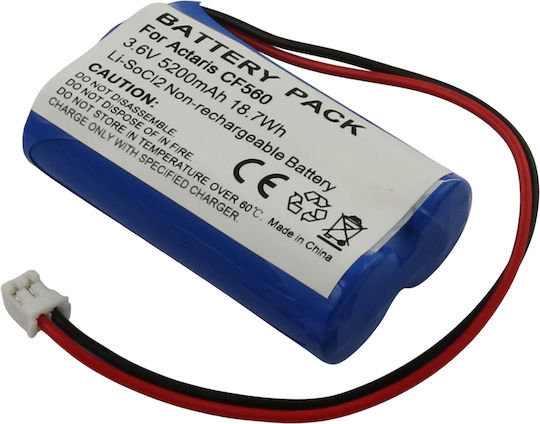 Avizar Replacement Battery Itron Actaris Cf560 Li-soci2 3.6v 5200mah 18.7wh Blue