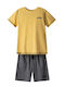 Kids' Set with Shorts Summer 2pcs Mustard