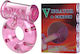 Vibrating Cock Ring & Condom Set Pink