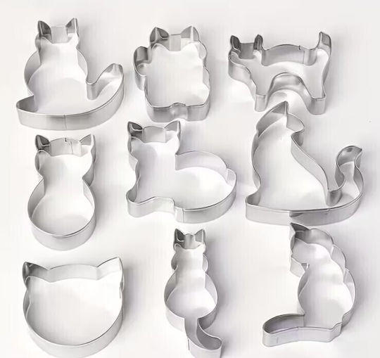 Keksausstecher Set 9 Stücke – Rostfreie Designs Katze