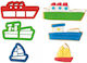 Cutter Set Ships Stamp X3 10.5x4 H 2cm & 8x4 H 2cm & 4.5x4 H 2cm