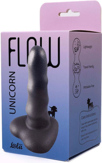 Lola Games Glass Dildo With Suction Cup Black