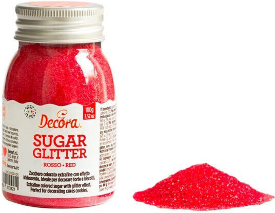 Блестящи Decora Червено 100g