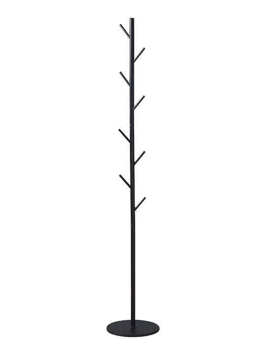 Klikareto Metallic Coat Rack Black 30x30x170cm
