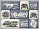 Nostalgic Μεταλλικά Μαγνητάκια Σετ 9 Τεμαχίων Ford Mustang Boss