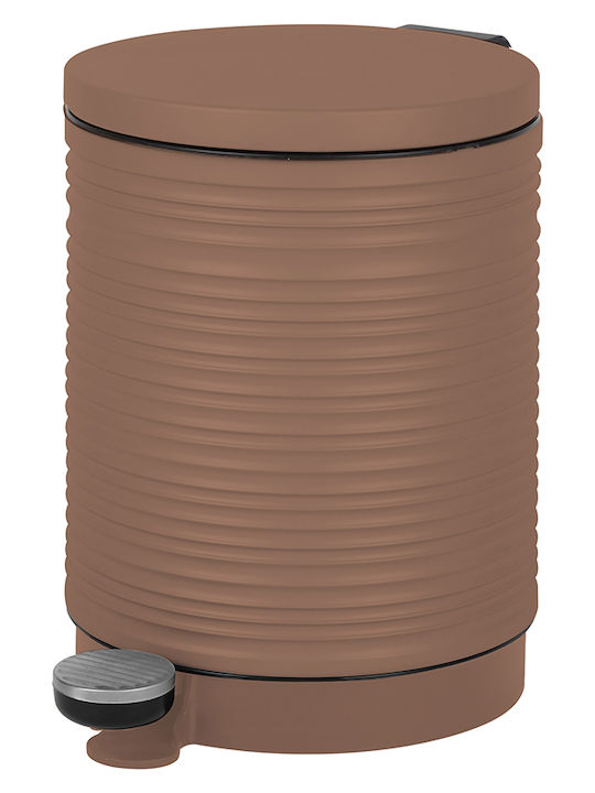Cyclops Metalic Perie de toaletă Închidere lentă 5lt Maro
