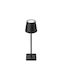 Phos Plastic Table Lamp LED with Black Shade and Base