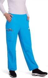 KOI USA Women's Light Blue Medical Pants