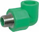 Interplast Γωνία Αρσενική Ppr Πράσινη Φ25x3/4" 007-003-442