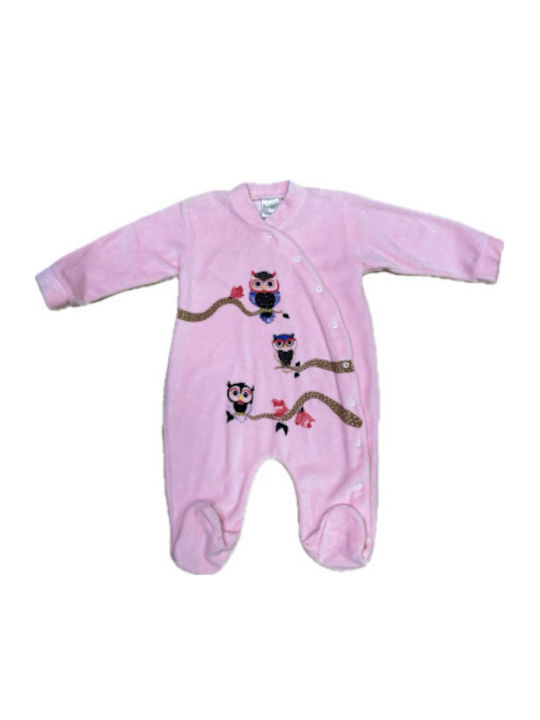 Sweet Baby Body pentru Bebeluși Catifea Pink