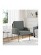 Armchair Dark Grey 60x56x80cm