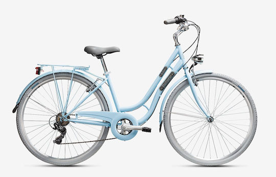Ballistic Soleil 28" 2026 Bicicletă de Oraș Albastră Deschisă cu Nivele de Viteză